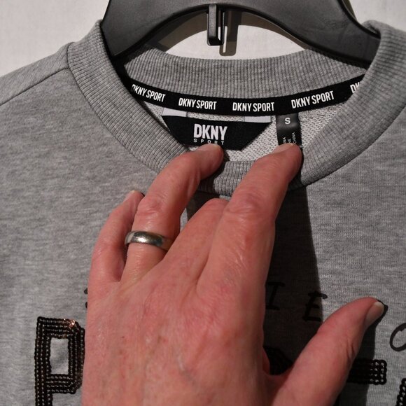 San Diego Padres DKNY Sports Distressed Look Sweatshirt SZ Small NWT - Picture 5 of 7